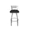Holland Bar Stool Co OD411 Jackie Low Back Stainless Steel 30 Swivel Outdoor Bar Stool with Breeze Black Seat OD41130SSOD004 - alternate 6